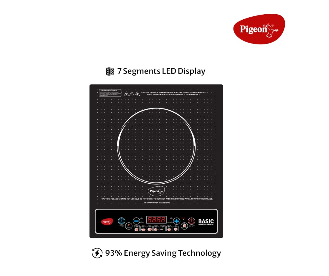 Pigeon 1200 W Induction Cooker Push Button - image 7