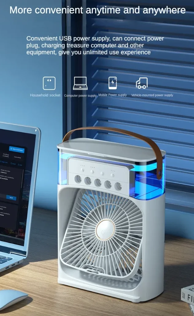 Portable Humidifier Fan Household Air Cooler