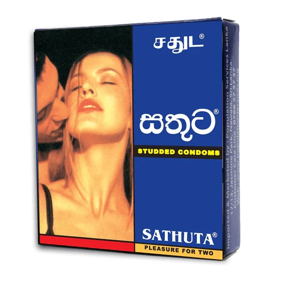 SATHUTA Condoms Studded for Enhanced Pleasure (3 Pcs)