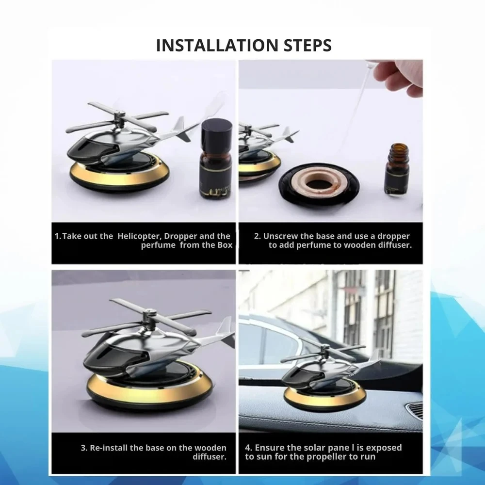 DRIVOTICS Powered Rotating Helicopter Aromacure - image 2