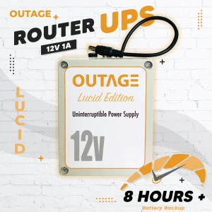 OUTAGE Router UPS 12V 1A Lucid Edition