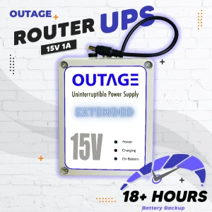 OUTAGE HR-NPJ015-EXT 15V 1A Router UPS Extended