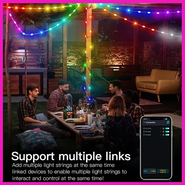 Generic Fairy String Lights Dream Color USB Powered Bluetooth - image 5