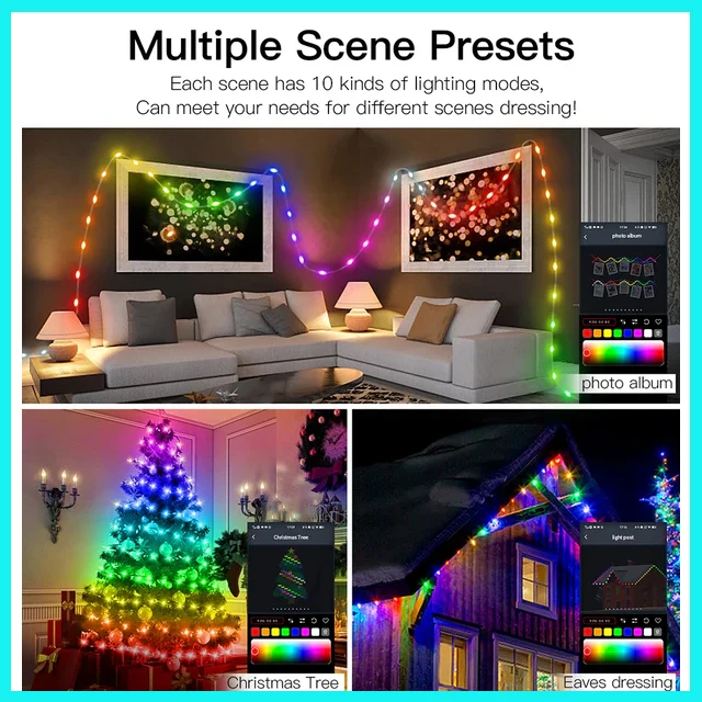 Generic Fairy String Lights Dream Color USB Powered Bluetooth - image 4