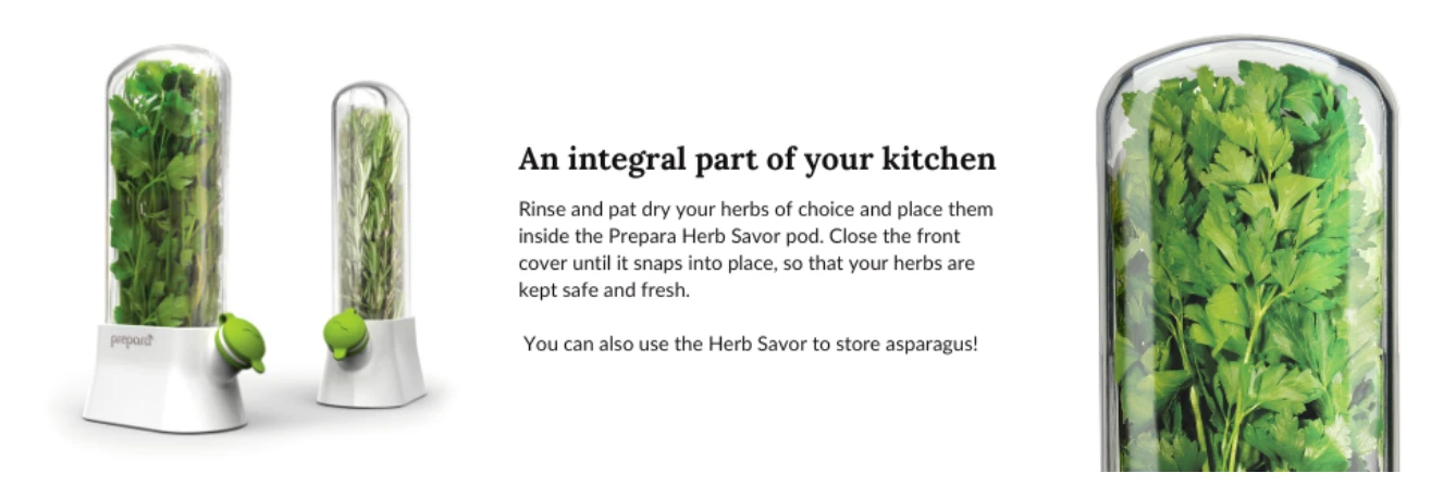 Prepara Herb Savor Eco Fresh Herb Preserver - image 6