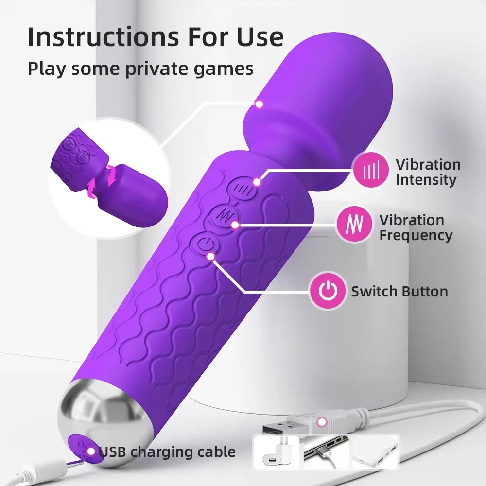 Rechargeable Magic Wand Massager – Personal Massager - image 5