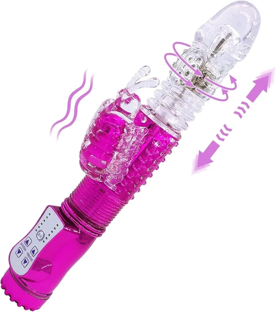 Generic Rotation Rabbit Vibrator Butterfly Rechargeable - image 6