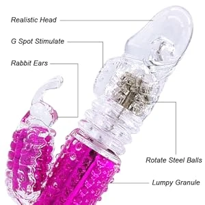 Generic Rotation Rabbit Vibrator Butterfly Rechargeable - image 7