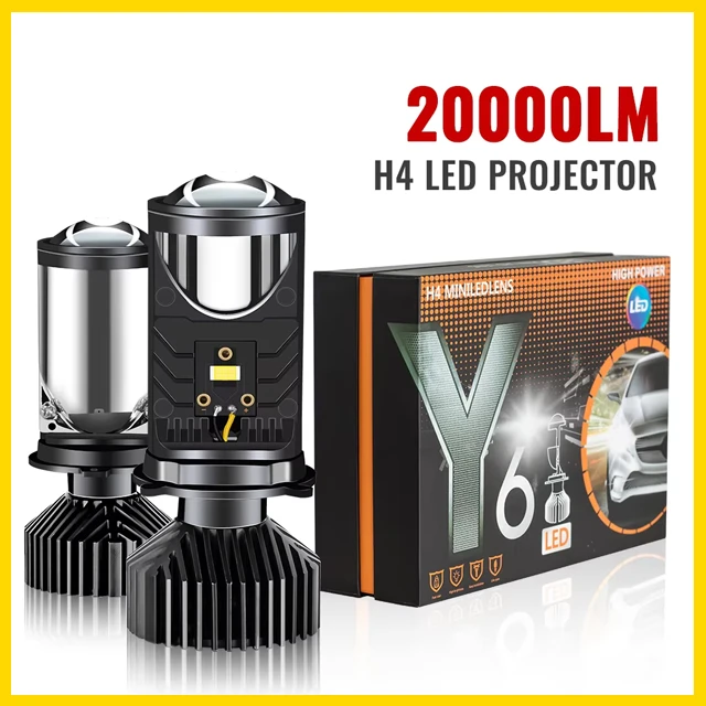 Generic Y6 H4 LED Projector Hi-Lo Fan Cooling Headlight - image 3