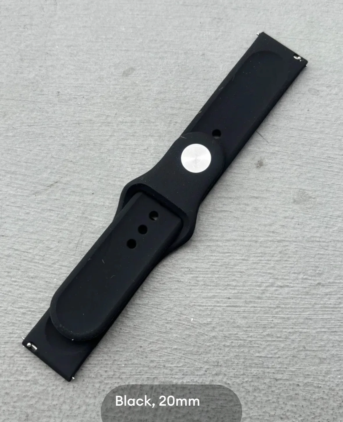 20mm Quick Release Smart Watch Rubber Strap