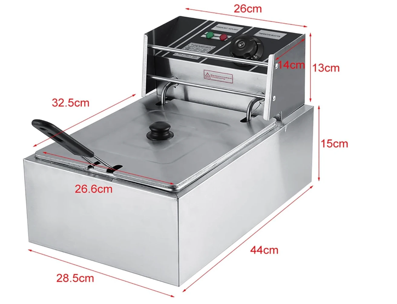 6L Stainless Steel Electric Deep Fryer - image 7