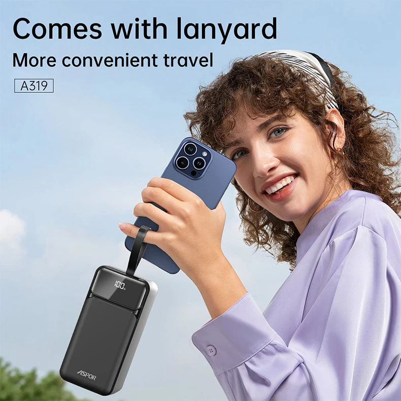Aspor A319 22.5W 50000mAh Fast Charging Power Bank - image 7