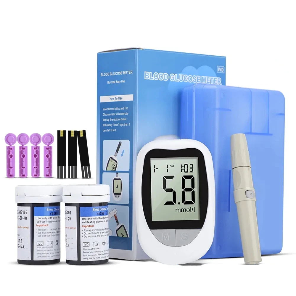 Blood Glucose Meter Glucometer Kit (Free Stripes 25)