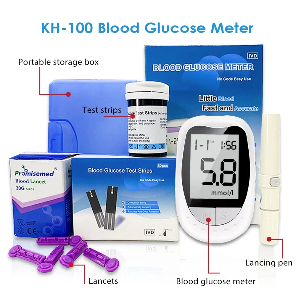 Blood Glucose Meter Glucometer Kit (Free Stripes 25) - image 2