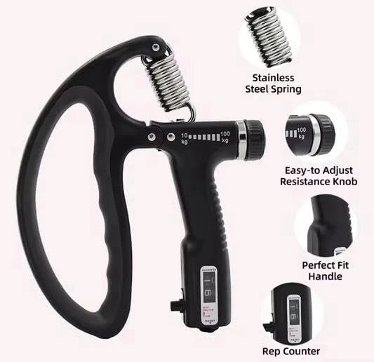 Countable Hand grip Weight Adjustable 10-100kg handgrip