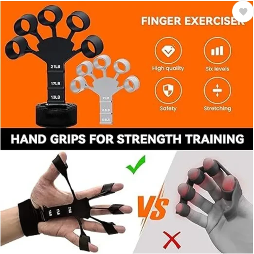 Finger Gripper gripster 5 Finger Exerciser Strengthener - image 3
