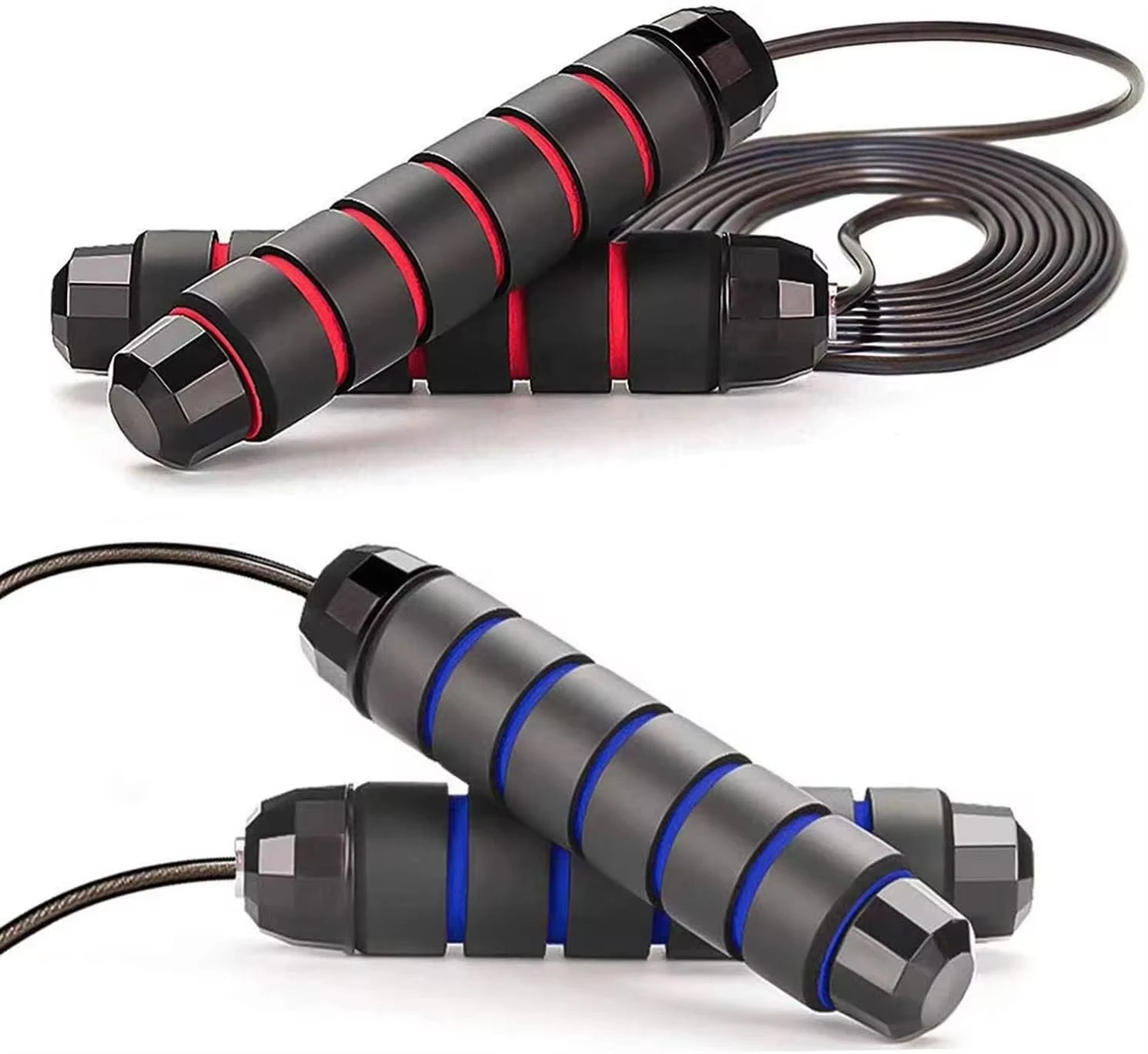 Jump Rope Skipping Adjustable Foam Grip Fitness Steel - image 9