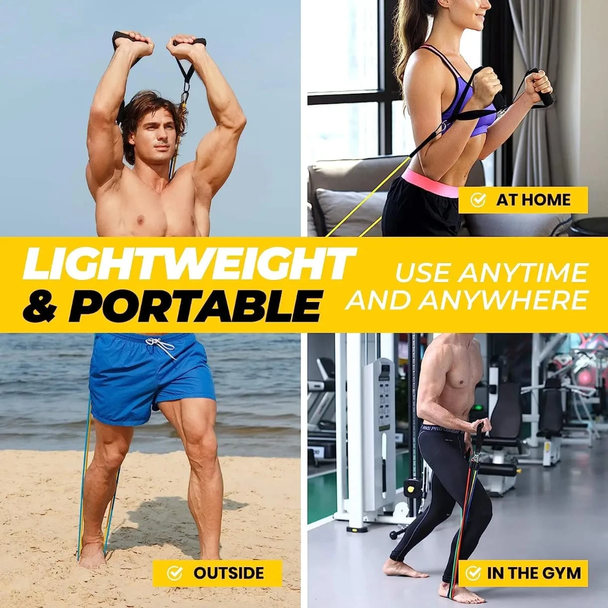 Pull Rope 11pcs Fitness Resistance Bands Yoga Tubes