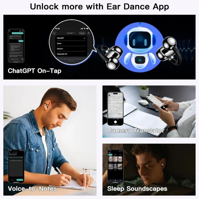 SKYKEI Ear Clip AI Translation Earbuds - image 6