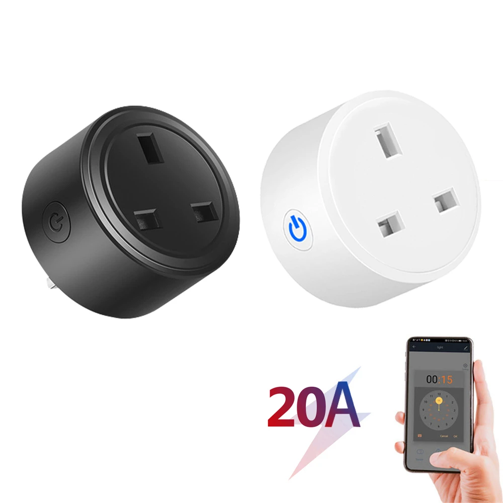 Smart WiFi UK Plug 20A/16A Tuya Alexa Google App - image 2