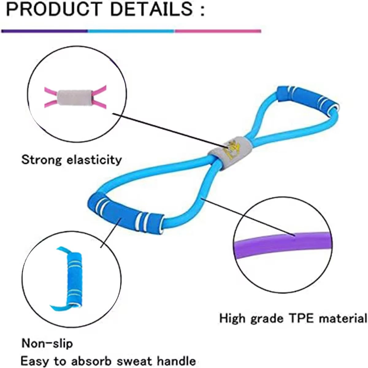 Tape Yoga Resistance Band Fitness Tensile Stretching - image 9