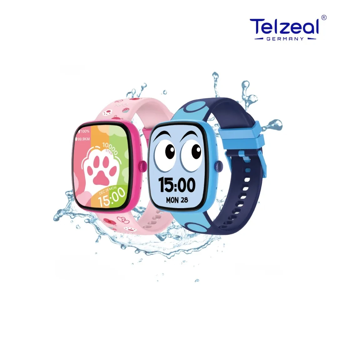 Telzeal Kids Waterproof Smart Watch With Color Display