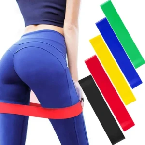 5 pcs Set of Resistance Bands for Men & Women Elastic