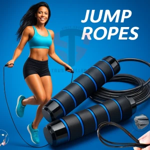 Jump Rope Skipping Adjustable Foam Grip Fitness Steel
