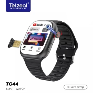 Telzeal TC44 5G Smart Watch Support All Android Apps