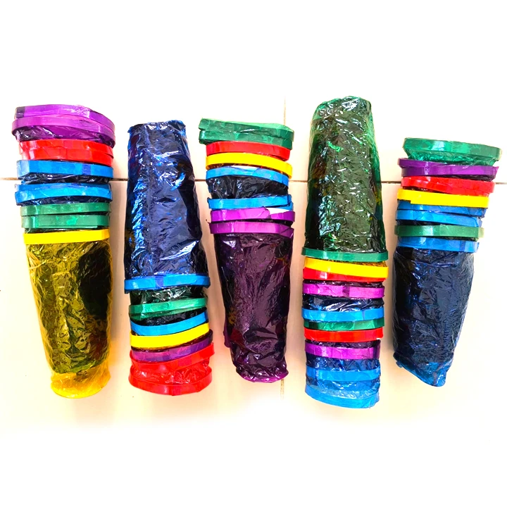 Vesak oil Paper Buckets pack Multicolor 6 Pcs - image 3