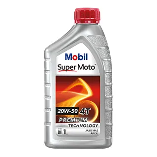 MOBIL SUPER MOTO 20W-50 Motorcycle Oil - 0.8L