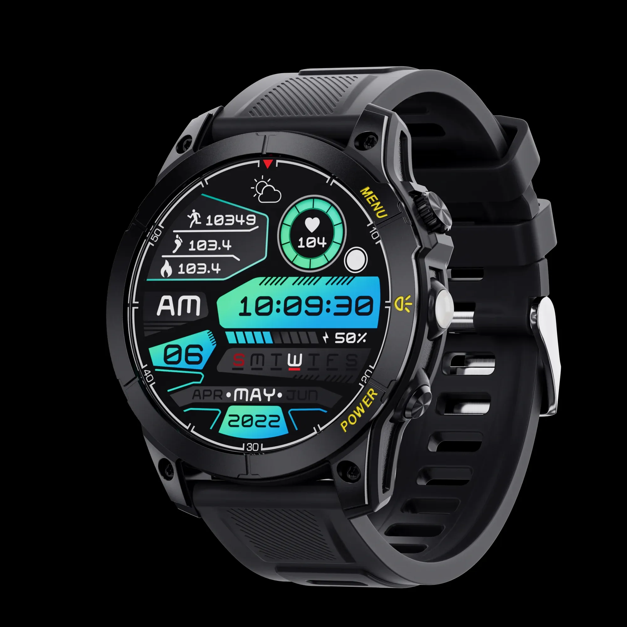 Aiweile AW45 Smart Watch Metal frame Man Rough TFT 1.39 HD