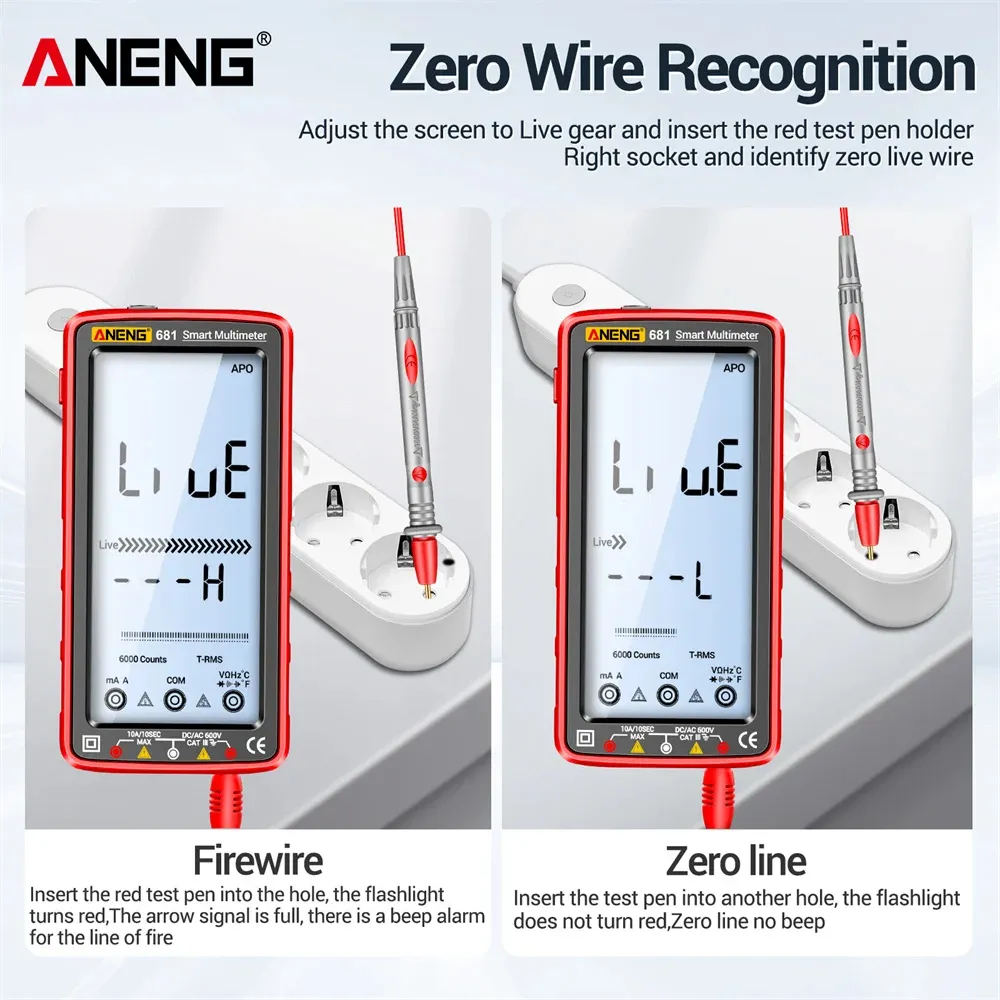 ANENG 681 Smart Digital Multimeter Rechargeable AC/DC - image 3