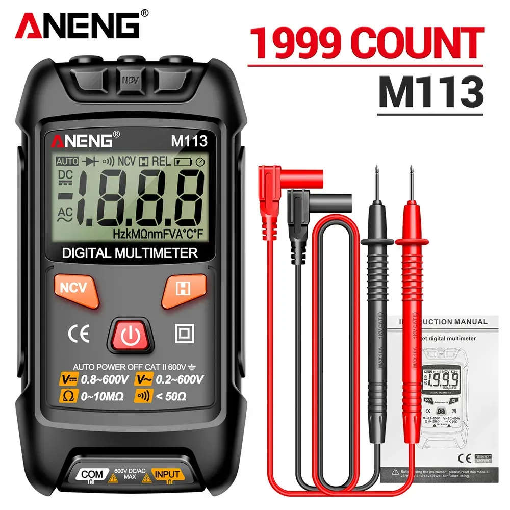 ANENG M113 Mini Digital Multimeter AC/DC Voltage Meter