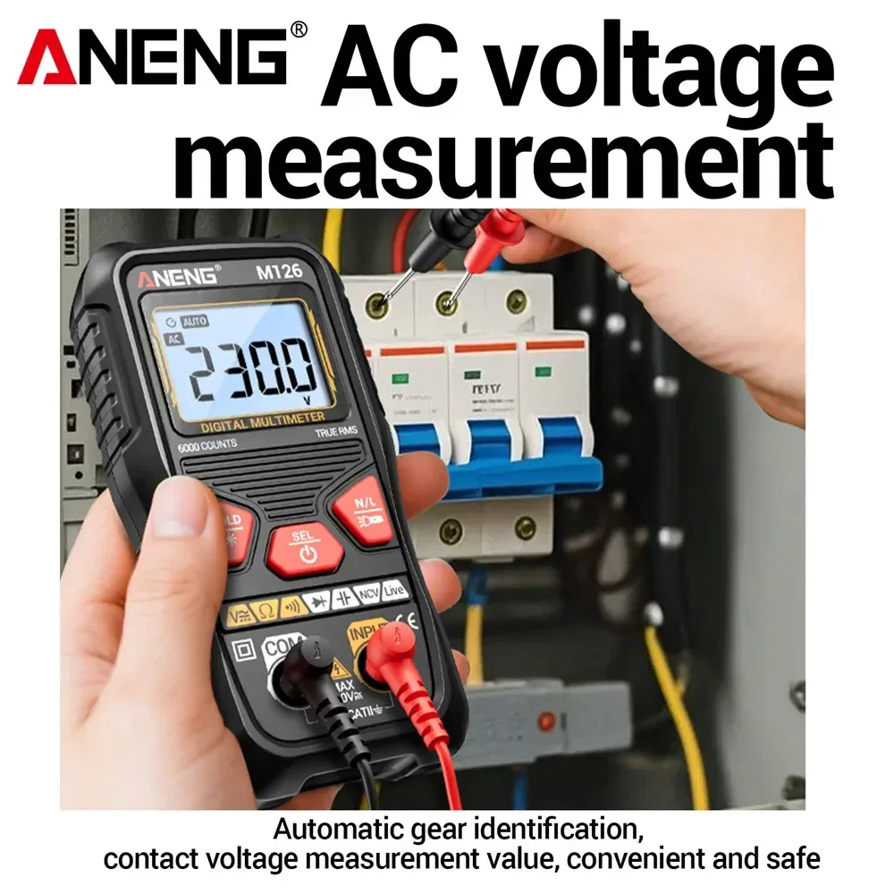 ANENG M126 Digital Multimeter 6000 Counts Smart AC/DC - image 2
