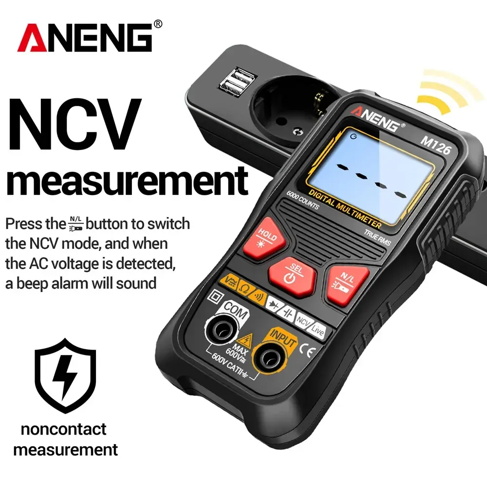 ANENG M126 Digital Multimeter 6000 Counts Smart AC/DC - image 4