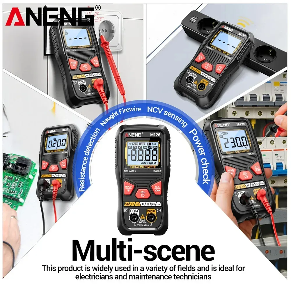 ANENG M126 Digital Multimeter 6000 Counts Smart AC/DC - image 5