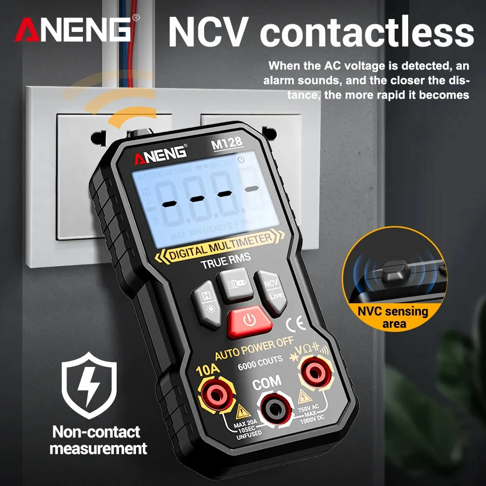 ANENG M128 Mini Digital Multimeter | 6000 Counts Tester - image 5