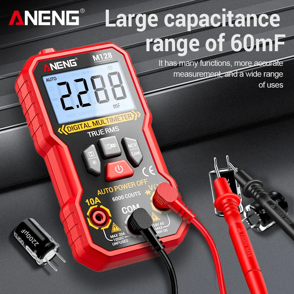 ANENG M128 Mini Digital Multimeter | 6000 Counts Tester - image 6