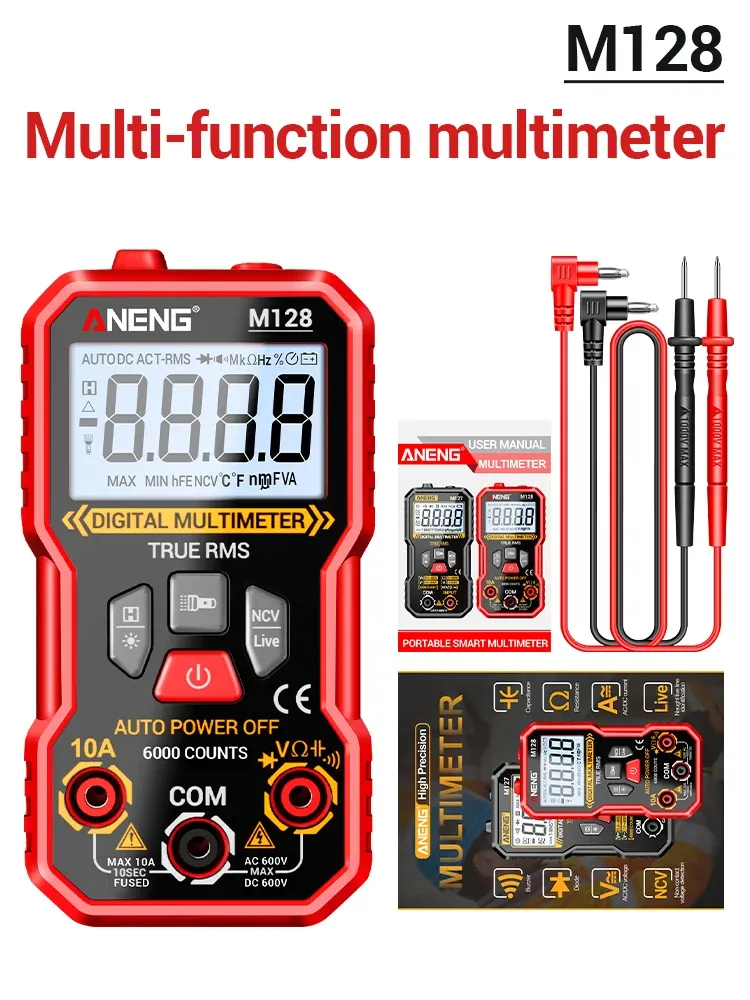 ANENG M128 Mini Digital Multimeter | 6000 Counts Tester - image 7