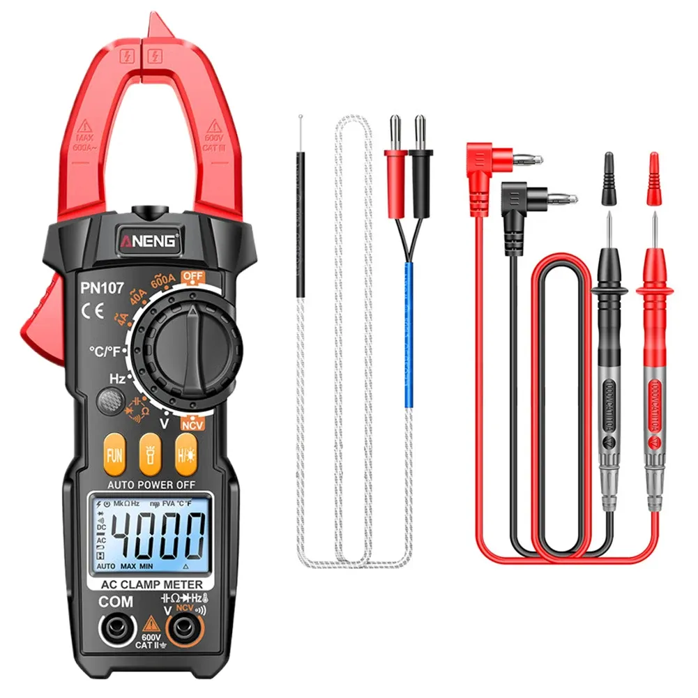 ANENG PN107 Digital Clamp Meter AC/DC Voltage True RMS