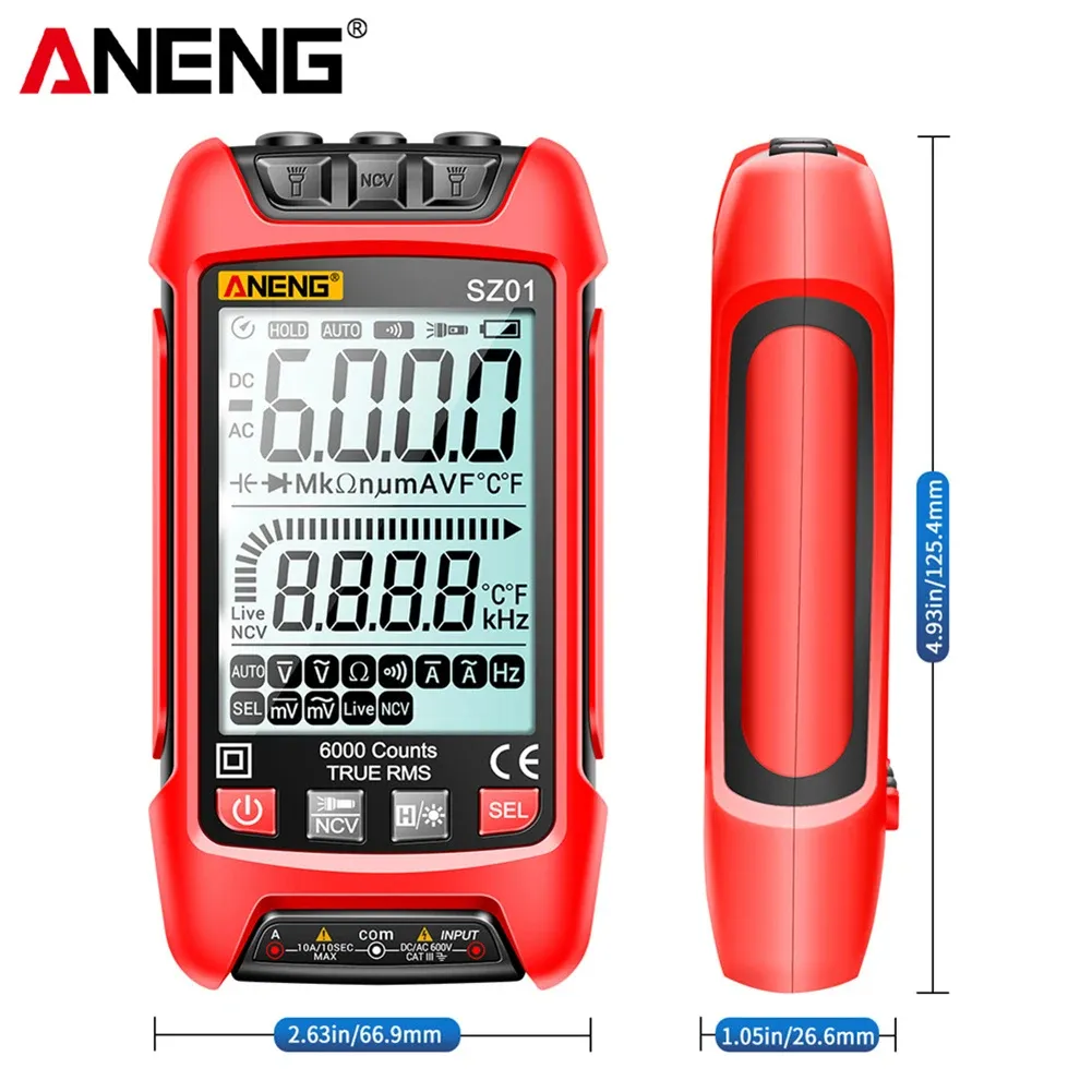 ANENG SZ01 NCV Digital Multimeter AC/DC Current Voltage - image 3