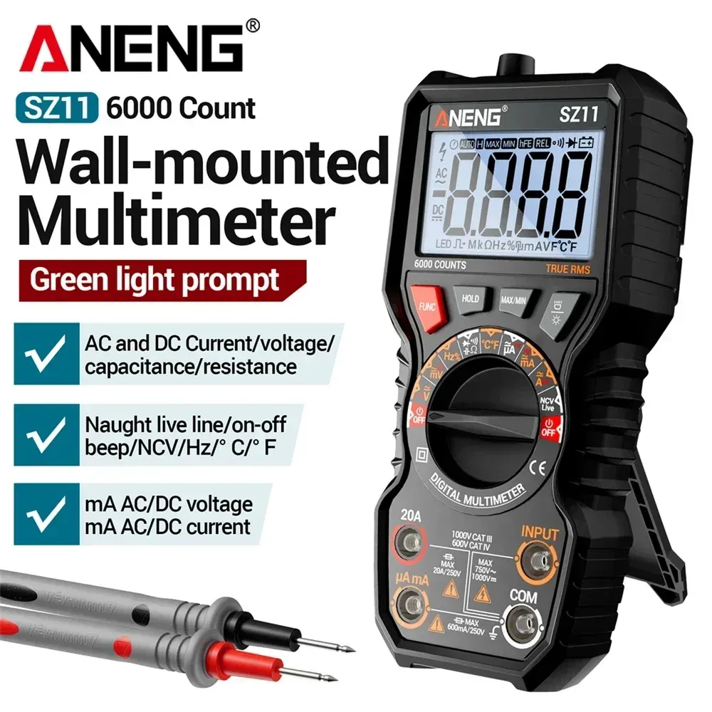 ANENG SZ11 Digital Multimeter 6000 Counts Auto Range
