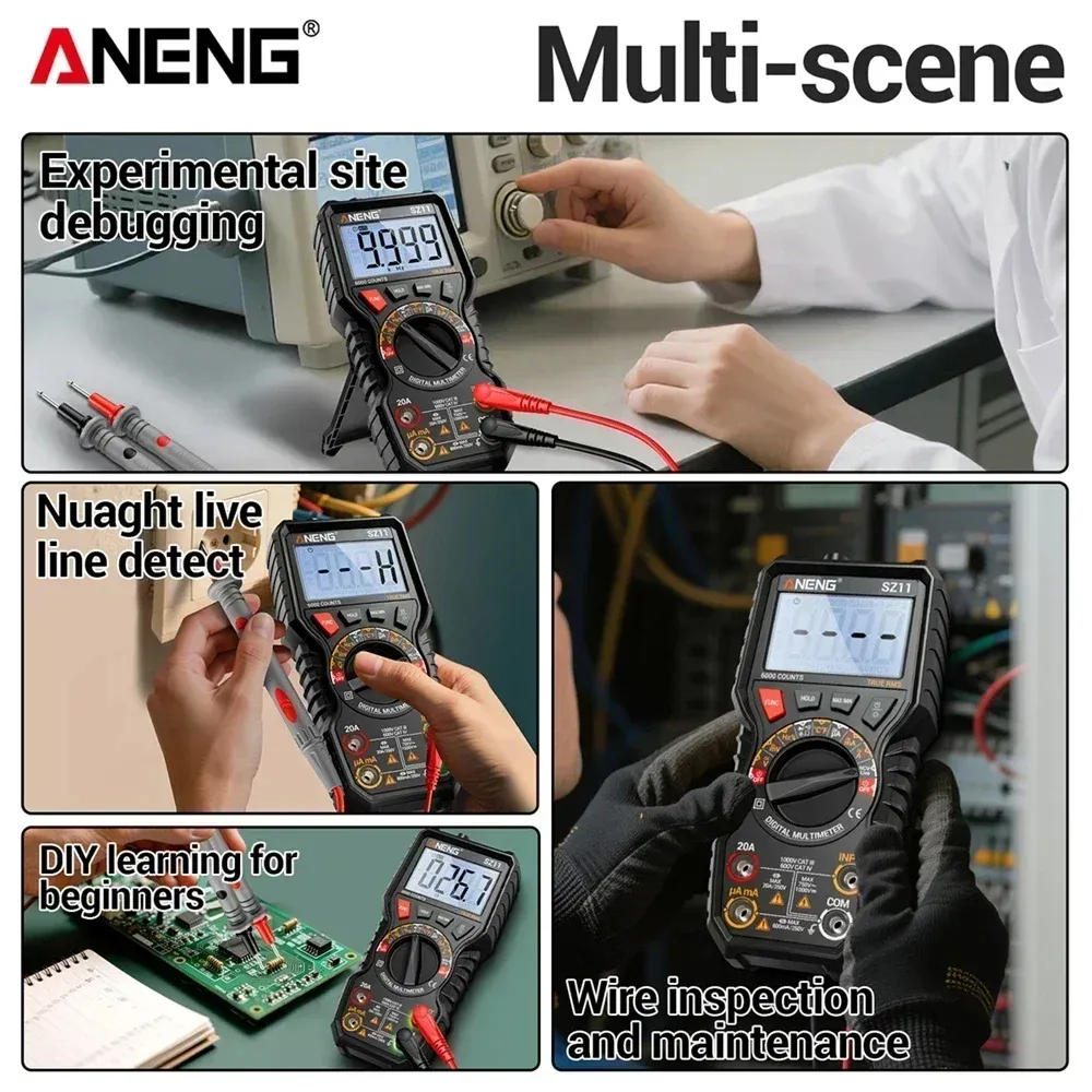 ANENG SZ11 Digital Multimeter 6000 Counts Auto Range - image 3