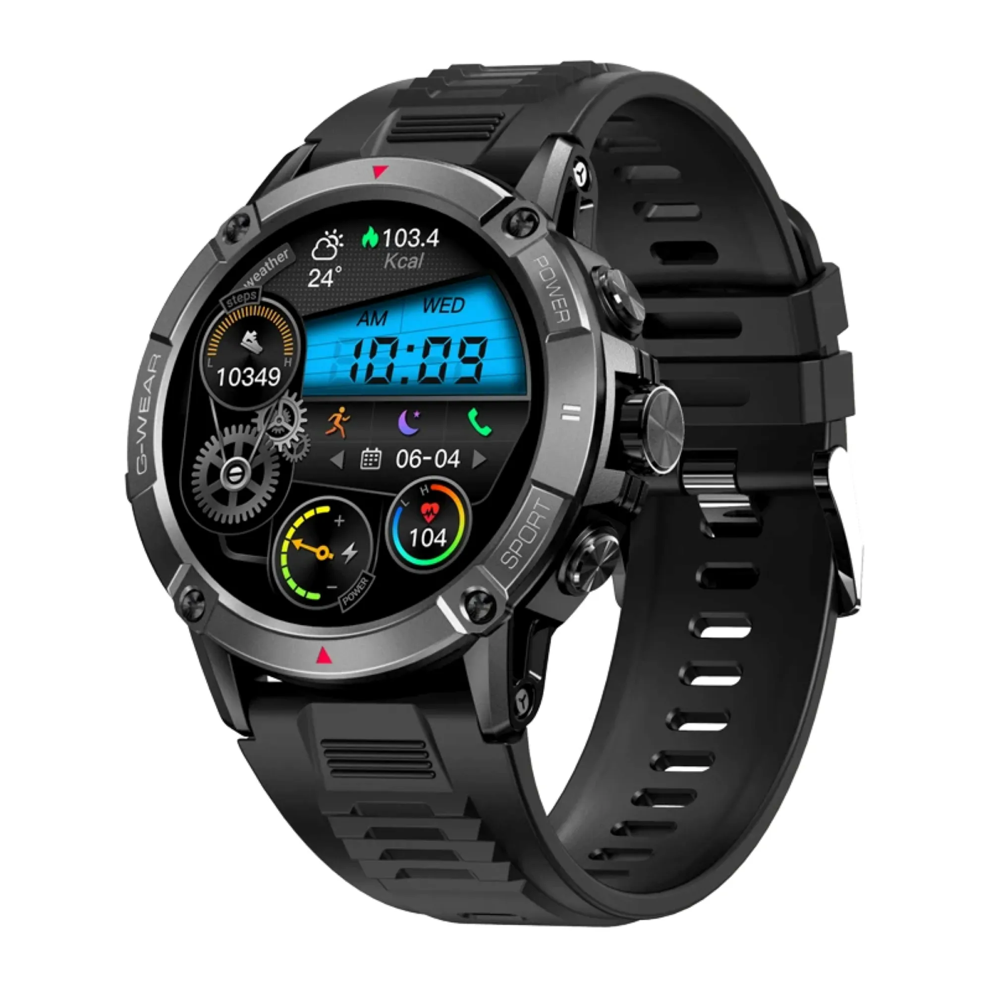 NX08 Metal SmartWatch 1.52" IPS HD Display Built-in