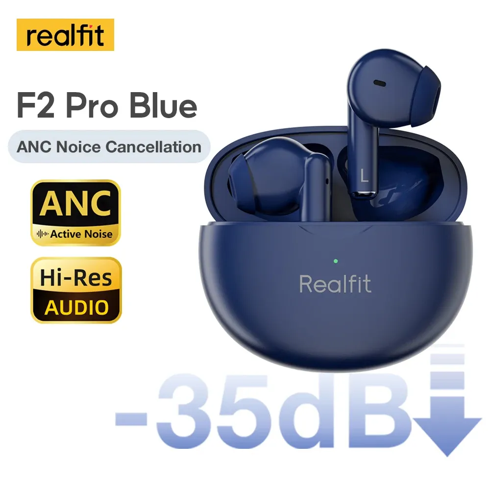 Realfit F2 Pro ANC -35dB Active Noice Cancellation