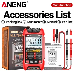 ANENG M117 Digital Multimeter 4000 Count AC/DC Current
