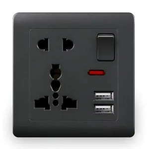 Universal AC 230v 13A Wall AC Plug Socket Socket Outlet