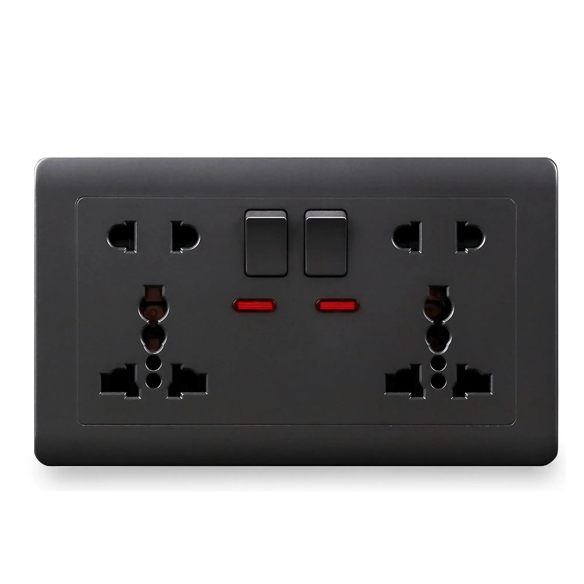 Universal Multi socket Panel 13A 2 Wall Sockets Plug