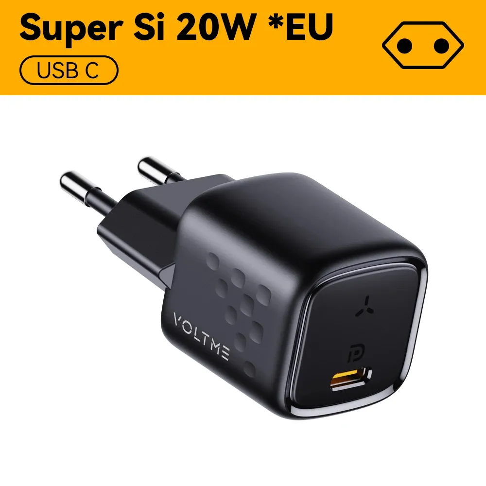 VOLTME 20W Mini USB Type C Wall Charger Fast Charging